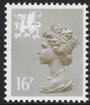 W 43a  16p  phos drab  Type 1  perf 15 x 14  Questa  U/M (MNH)
