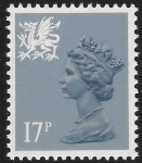 W 44a  17p  phos. grey blue Type 2  Questa  U/M (MNH)