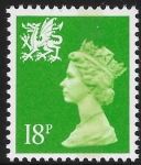 W 48  18p CB  bright green  Questa U/M (MNH)