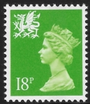 W 48b  18p CB bright green perf 14  Questa U/M (MNH)