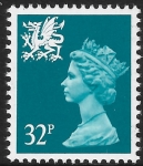 W 66  32p phos. greenish blue  Questa  U/M (MNH)