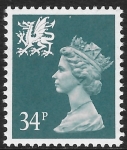 W 67  34p phos. deep bluish grey Questa  U/M (MNH)