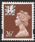 W 74  26p 2B red brown  Questa  U/M (MNH)