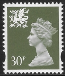 W 75  30p 2B  deep olive grey  Questa  U/M (MNH)