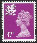 W 76  37p 2B bright mauve  Questa  U/M (MNH)