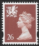 W 80  26p 2B chestnut. ex sheet Walsall U/M (MNH)