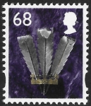 W 108  68p  2B  feathers  DLR  U/M (MNH)