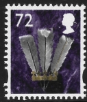 W 109  72p  2B feathers  DLR  U/M   (MNH)
