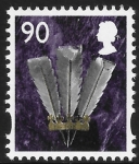 W 112  90p  2B  feathers  DLR  U/M (MNH)