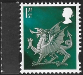 W 122  1st 2B dragon  (silver blue)  DY11 Enschede (2)  U/M (MNH)