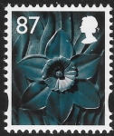 W 124  87p  2B  daffodil  Cartor  U/M (MNH)