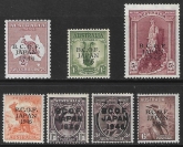 1946-7 Australia - SG.J1-7 B.C.O.F. JAPAN. set 7 values U/M (MNH)