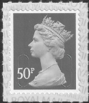 U2925  50p grey  2B  'M19L' SBP T3  ISP  U/M (MNH)