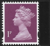 U3070   1p 2B crimson 'M19L  MPIL' DY32   ISP U/M (MNH)