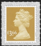 U2972  £3.66  2B  bistre  M20L  SBP T3  Walsall  U/M (MNH)