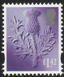 S166a  £1.42  2B  thistle  (new typeface)  Litho Cartor/ISP  U/M (MNH)