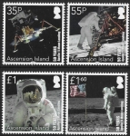 2019  Ascension Island. SG.1305-8  50th Anniversary of First Manned Moon Landing.  set 4 values U/M (MNH)