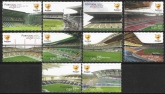 2004 Portugal  SG.3119-28 European Football Championship 2004 Potugal Stadiums. set 10 values U/M (MNH)