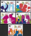 2006 Portugal  SG.3309-13  Greetings stamps. set of 5 values U/M (MNH)