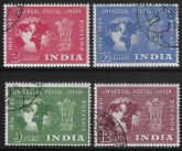 1949 India   SG.325-8  Universal Postal Union set 4 values fine used (CTO)