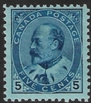 1903  Canada  SG.178  5c blue/bluish  mounted mint