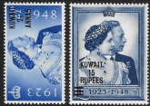 Kuwait- 1948 Royal Silver Wedding. SG.74-5  mounted mint.