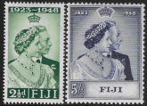Fiji - 1948 Royal Silver Wedding. SG.270/1  mounted mint. (cat. value £14.00)