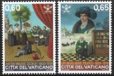 2010  Vatican SG.1609-10  Writers Anniversaries set 2 values U/M (MNH)