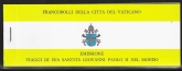 1982 Vatican  SB1 contains SG.768-9, 772-3 all x 8 Pope John Paul II journey.U/M (MNH)