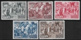 1951 Vatican  SG.168-72  1500th Anniv of Council of Chalcedon set 5 U/M (MNH)