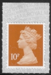 U2923  10p dull orange M20L  SBP T3 Walsall (ISP) U/M (MNH)