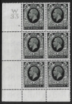 N58  4d grey green cyld 3 dot control W35  perf 2A(P/P)  U/M  (MNH)