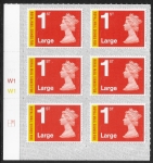 U3050 1st Large 'Signed For'  M18L  grid R1C2  SBP T3 Walsall  U/M (MNH)