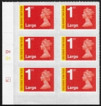 U3050 1st Large 'Signed For'  MA13 grid R2C1  DLR  U/M (MNH)