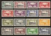 1938 Sierra Leone SG.188- 200  set 16 values mounted mint.