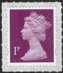U2920  1p 2b deep crimson M20L SBP T2  Walsall U/M (MNH)