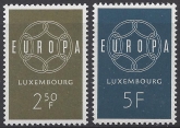 1959 Luxembourg.  SG.659-60  Europa  set 2 values U/M (MNH)