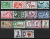 1955-9  Sarawak  SG.188-202  set 15 values U/M (MNH)