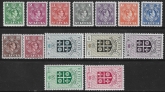1949  SG.146-59 St. Lucia  definitives set  14 values U/M (MNH)