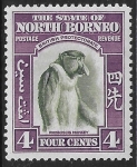 1939 North Borneo SG.306  4c bronze green & violet. mounted mint.