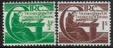 1944  Ireland  SG.133-4 Michael O'Cleary set 2 values U/M (MNH