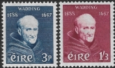 1957  Ireland  SG.170-1  Luke Wadding set 2 values U/M (MNH)