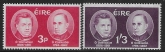 1962  Ireland  SG.189-90  O'Donovan & O'curry set 2 values U/M (MNH)