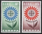 1964  Ireland  SG.203-4  Europa  set 2 values U/M (MNH)