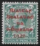 1922 Ireland  SG.6 4d grey-green  5 line overprint in black by Dollard.  U/M (MNH)