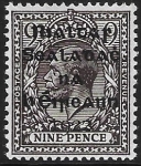 1922  Ireland  SG.8  9d agate   5 line overprint in black by Dollard. U/M (MNH)