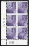 SG.  S166a Scotland £1.42  thistle  cyld. C1 x 4  phos.C1    grid  R2 C1  Cartor U/M (MNH)