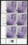 SG.  S.133  Scotland  87p  thistle  cyld. C1x5   phos C1  grid R1C2  Cartor U/M (MNH)