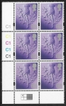 SG.  S.132  Scotland  68p  thistle  cyld. C1x5   phos C1  grid R1C1  Cartor U/M (MNH)