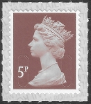 U2922  5p 2B  dull red-brown  M20L  SBP T3 Walsall/ISP  U/M (MNH)